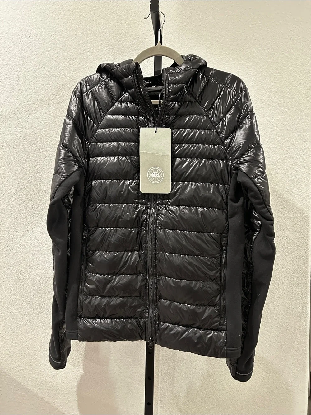 NWT Canada Goose Men's Hybridge Lite Hoodie Jacket Noir, Size S, Retail $850